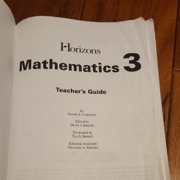 Horizons Math 3 Teacher's Guide - Picture 4 of 4